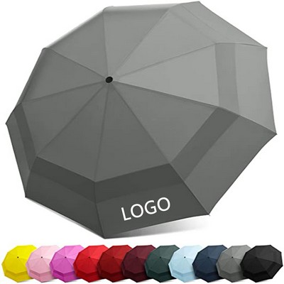 Double Vented Folding Umbrella