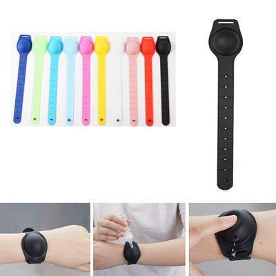 Refillable Hand Sanitizer Dispenser Silicone Wristband