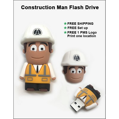 Construction Man Flash Drive - 128 MB