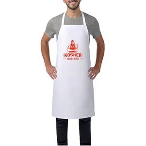 Wide Butcher Apron w/Custom Logo & Adjustable Strap 28"x 35"