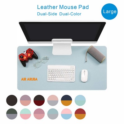 2 Sides Leather Office Desk Pad (39.37*19.69*0.08")