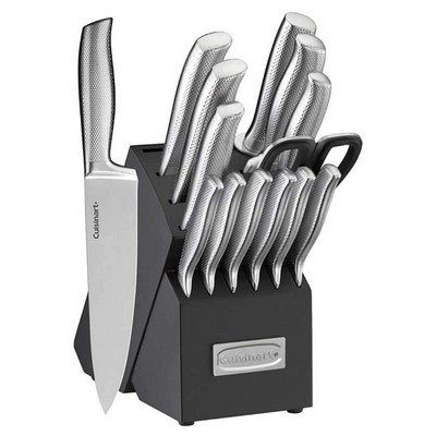 Cuisinart 15pc German Stainless Steel Hollow Handle Cutlery Block Set