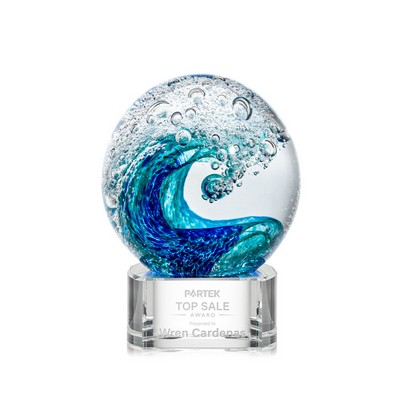 Surfside Award on Paragon Clear - 4" Diam