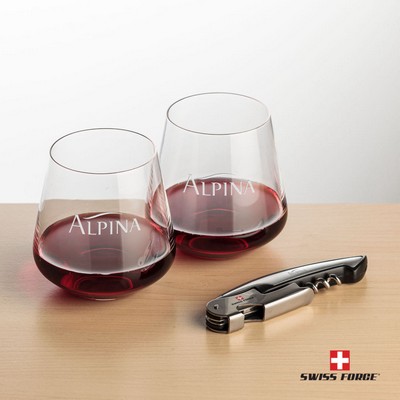 Swiss Force® Opener & 2 Cannes Wine - Silver