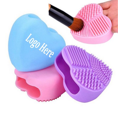 Silicone Brush Washing Heart-shaped Makeup Brush Cleaner