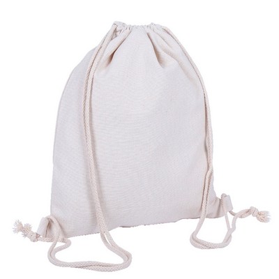 Cotton Canvas Drawstring Backpack