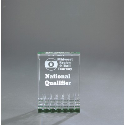 3.5" x 5" Green Mirage Acrylic Award