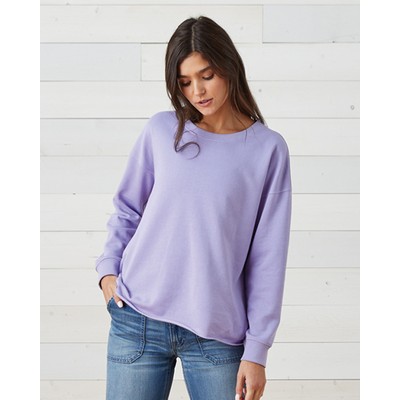 Enza Ladies Beach Fleece Drop Shoulder Crew