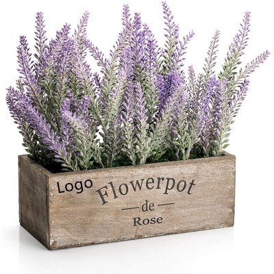 Artificial Flower Potted Lavender Plant for Home Decor