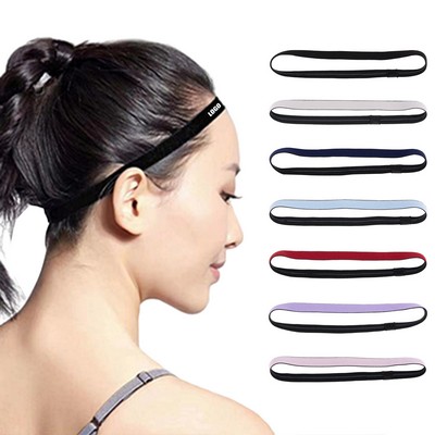 Dual Color Slim Anti-Skid Elastic Sport Headband