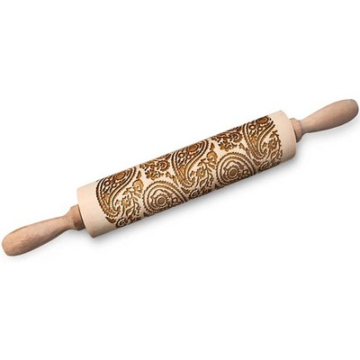 Embossed Wooden Rolling Pin