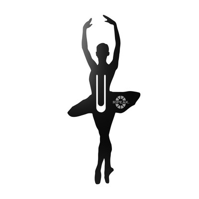 Ballet Dancer Shape Metal Bookmark