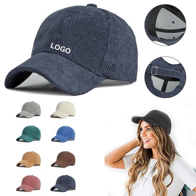 Casual Corduroy Baseball Cap