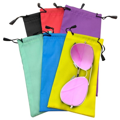 Drawstring Eyeglasses Microfiber Soft Pouch