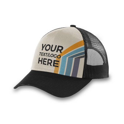 Low Profile Trucker Hat Domestic - Angle Stripes