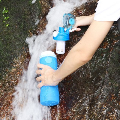 Collapsible Water Bottle w/Filter