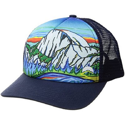 Baseball Foam Sports Cap with Custom Sublimated Print