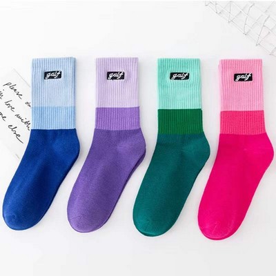 Golf Label Cotton Dress Socks