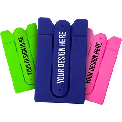 2 in 1 Silicone Phone Wallet With Stand