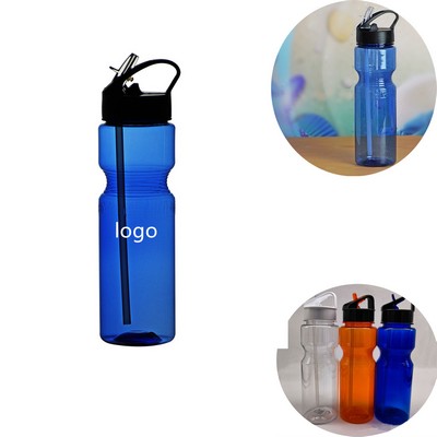 Bottle with Flip Straw Lid - 24 oz