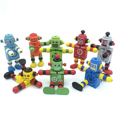 Wooden Robot Toys