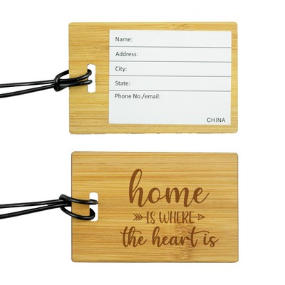 Blt Bamboo Luggage Tag