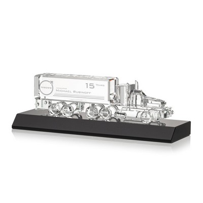 Crystal 18 Wheeler on Base - Optical/Black 7"