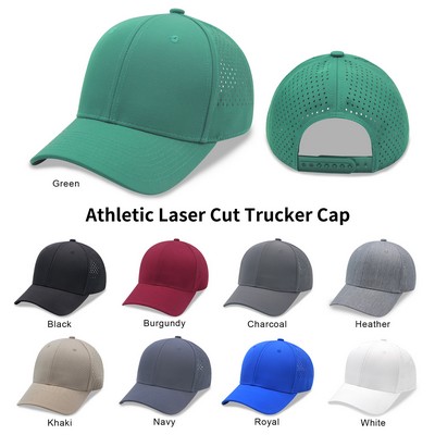 DC Premium Athletic Trucker Cap w/Laser Cut Mesh Back