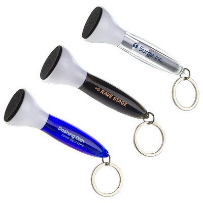 Swab Microfiber Earbud & Screen Cleaner with Key Ring