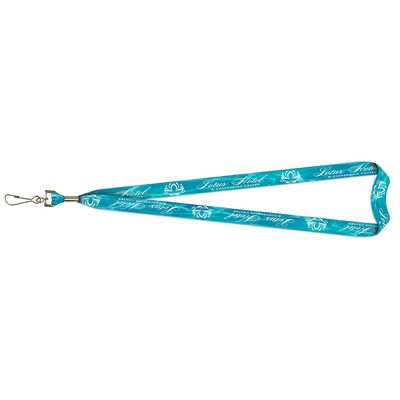 USA Made Dye-Sublimated Lanyard w/J-Hook (1" wide)