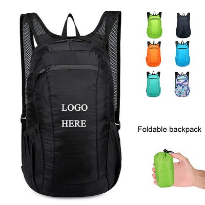 Leisure outdoor sports shoulder folding backpack