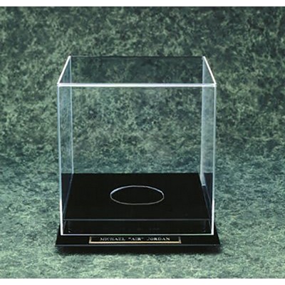 Acrylic Basketball Display Case with Plate