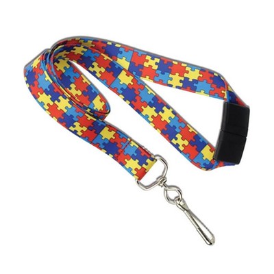 Autism Awareness Lanyard