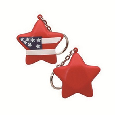 Star Shaped Stress Reliever w/Keychain