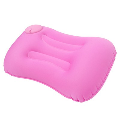 Rectangular air inflating press pump pillow with TPU material