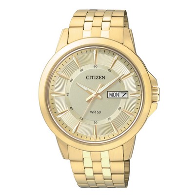 Citizen® Men's Gold-Tone Quartz Watch w/Champagne Dial