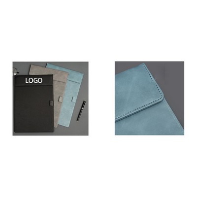 PU Leather Office Magnetic Clipboard