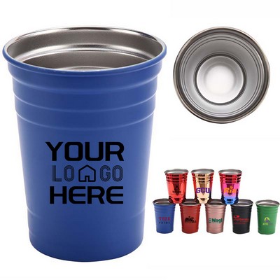 16 oz. Stainless Steel Beer Solo Party Cups