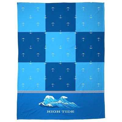 Light-Weight Brushed Fleece Blanket 60" x 80" 300GSM - Full Color