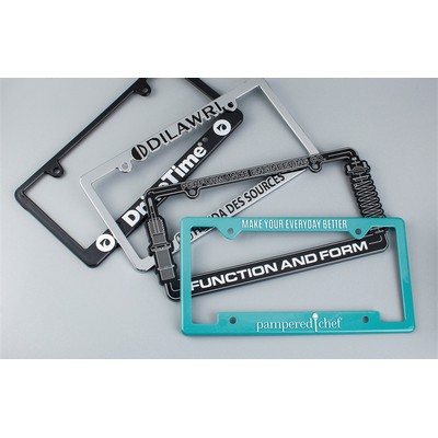 Raised Letter Plastic License Plate Frame