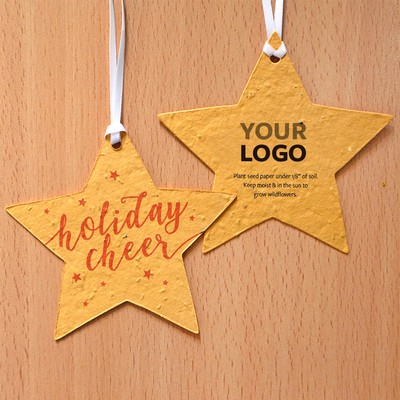 Marigold Cheer Plantable Star Ornaments