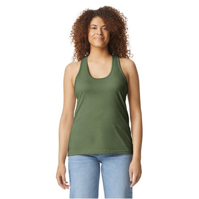 Gildan Ladies' Softstyle CVC Racerback Tank