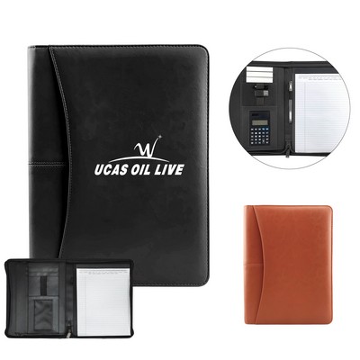 Leather Portable Folder Padfolio