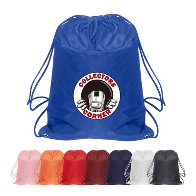 210D PU coating Drawstring Backpack