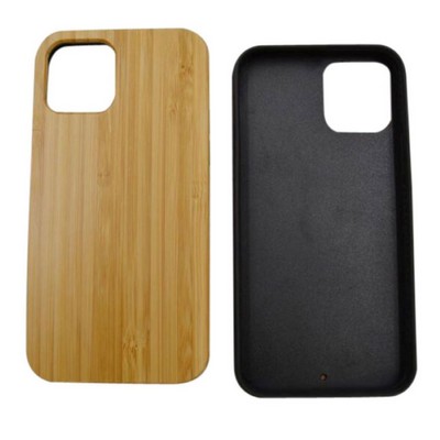 iPhone 12 Pro Max Bamboo Wood Case with TPU Edges