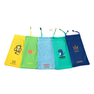 Microfiber Eyeglass Storage Drawstring Bag