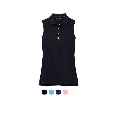 Peter Millar® Banded Sport Mesh Sleeveless Button Polo