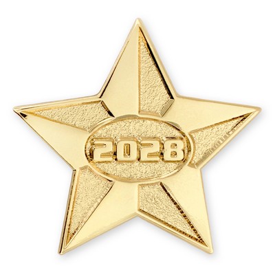 2028 Gold Star Pin