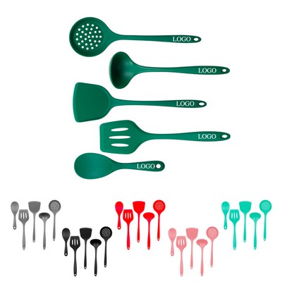 Set of 5 Heat Resistant Silicone Cooking Utensils