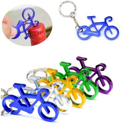 Aluminum Alloy Bicycle Shape Beer Bottle Opener Keychain